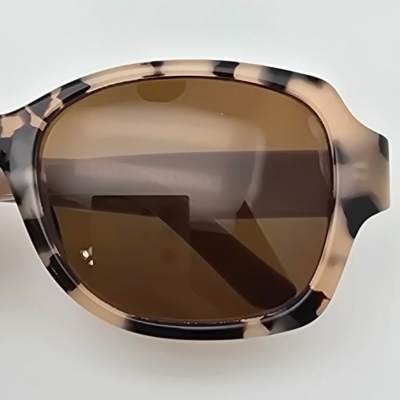 Laguna Eyewear Cleo Tortoise Cream Frame Polarized Brown Lens Sunglasses 56mm main image 7